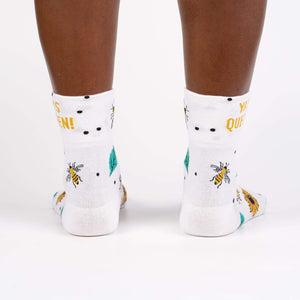 Sock it to Me Yas Queen Turn Cuff Crew Socks