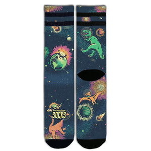 American Socks Signature Space Dino - Mid High