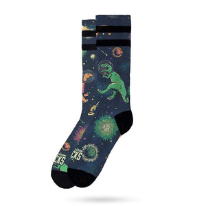 American Socks Signature Space Dino - Mid High