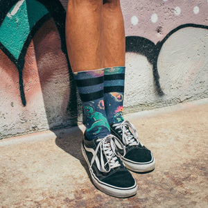 American Socks Signature Space Dino - Mid High