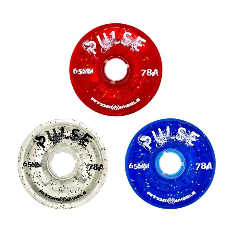 Atom Pulse Glitter Wheels 65mm 78a 4pk - Skate Society