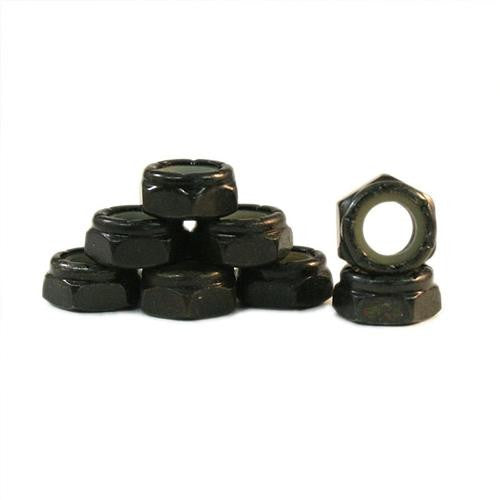Powerdyne Axle Lock Nuts Black - Skatescool Australia