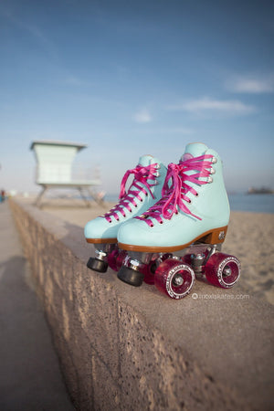 Moxi Beach Bunny Roller Skates Blue Sky