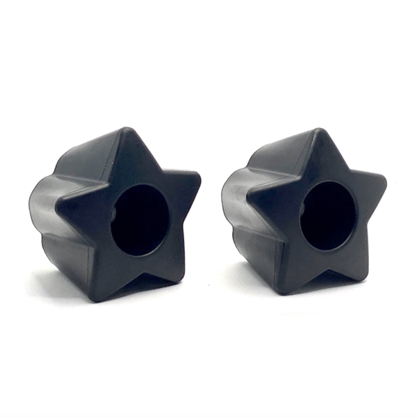 RollerStuff Twinkle Toes Bolt On Toe Stops Paul Stanley Black