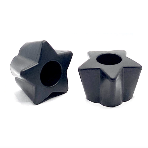 RollerStuff Twinkle Toes Bolt On Toe Stops Paul Stanley Black