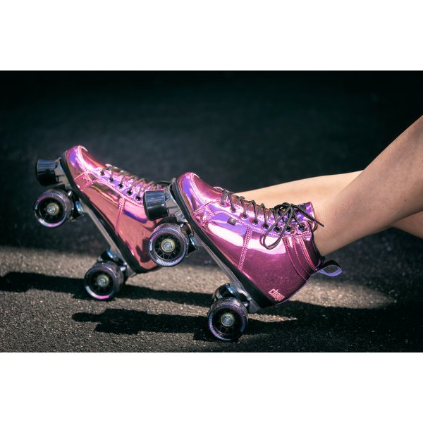 Chaya Vintage Pink Laser Roller Skates
