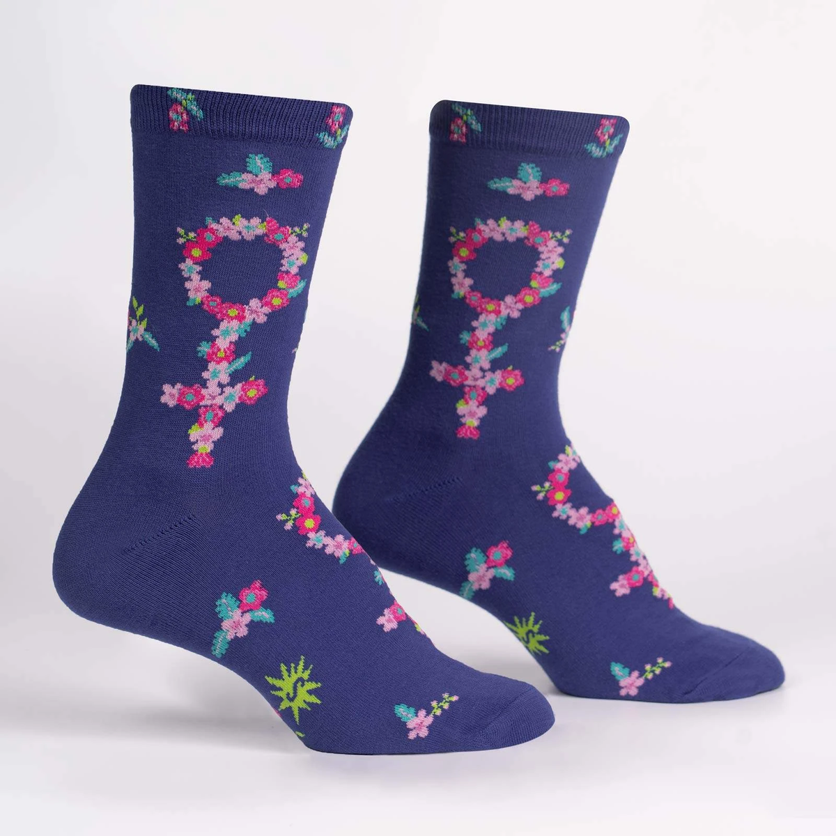 Sock It To Me Femme-Powerment Womens Crew Socks