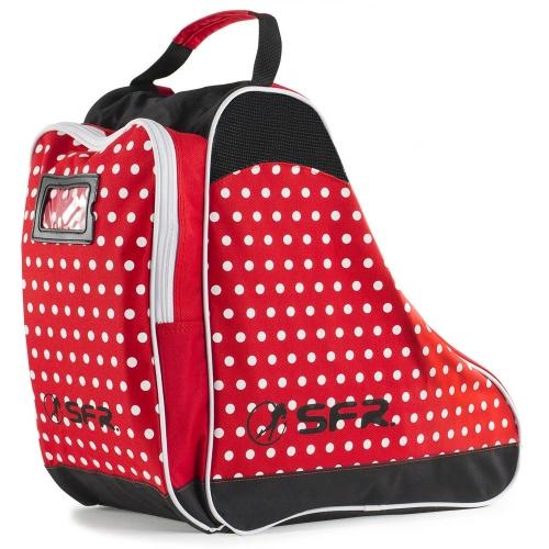 SFR JUNIOR SKATE BAG RED AND WHITE POLKA (Sold out) - Skatescool Australia
