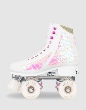 Crazy Glitz Adjustable Roller Skates Pearl