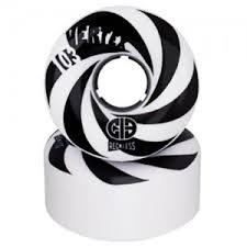 Reckless Wheels CIB Vertex 61mm/103a Black White 4 Pack - Skatescool Australia