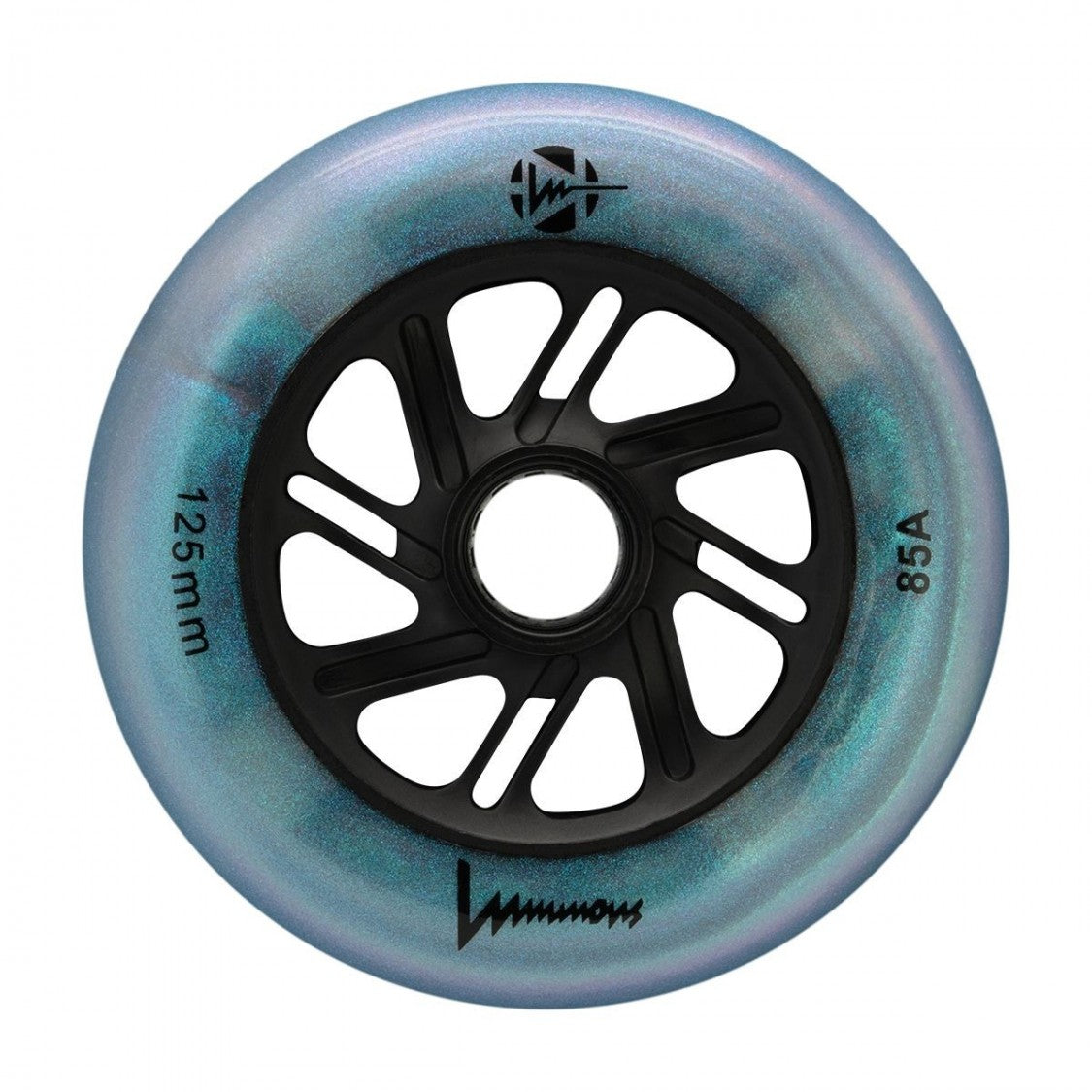Luminous LED Inline Wheels Glitter 125mm 85a Each