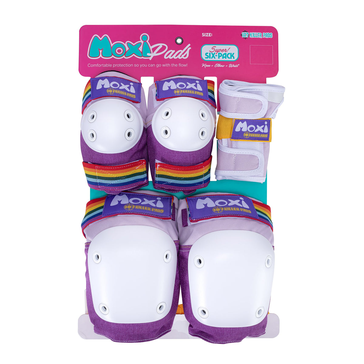 187 Moxi Killer Pads Super 6 Pack Lavender - Skatescool Australia