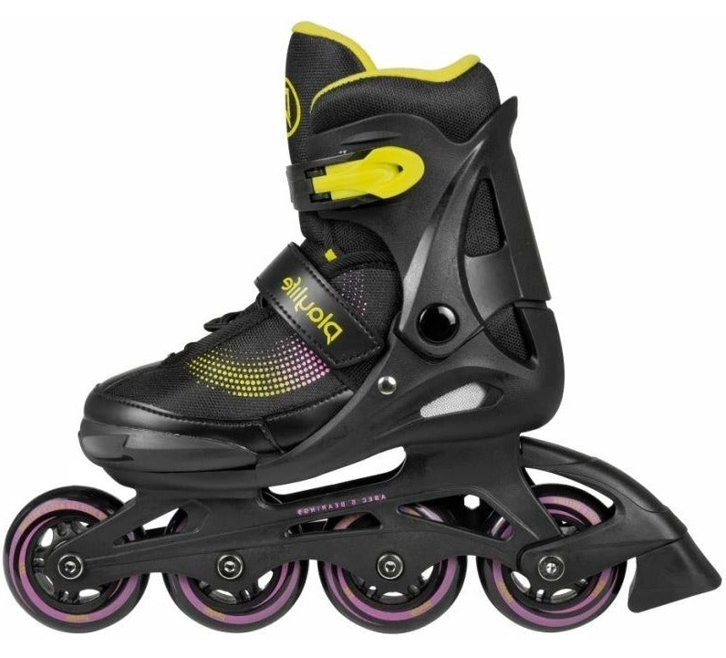 PLAYLIFE JOKER YELLOW ADJUSTABLE INLINE SKATES - Skatescool Australia