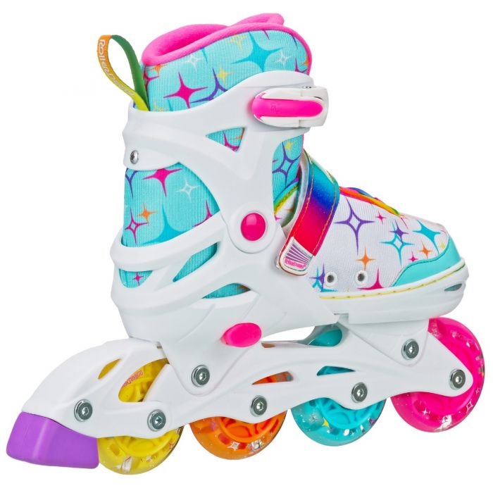 RDS Stryde Light Up Adjustable Inline Skates White