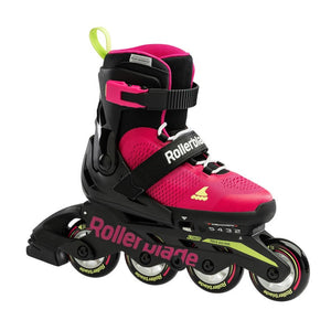 Rollerblade Microblade Adj Inline Skates Pink/Light Green