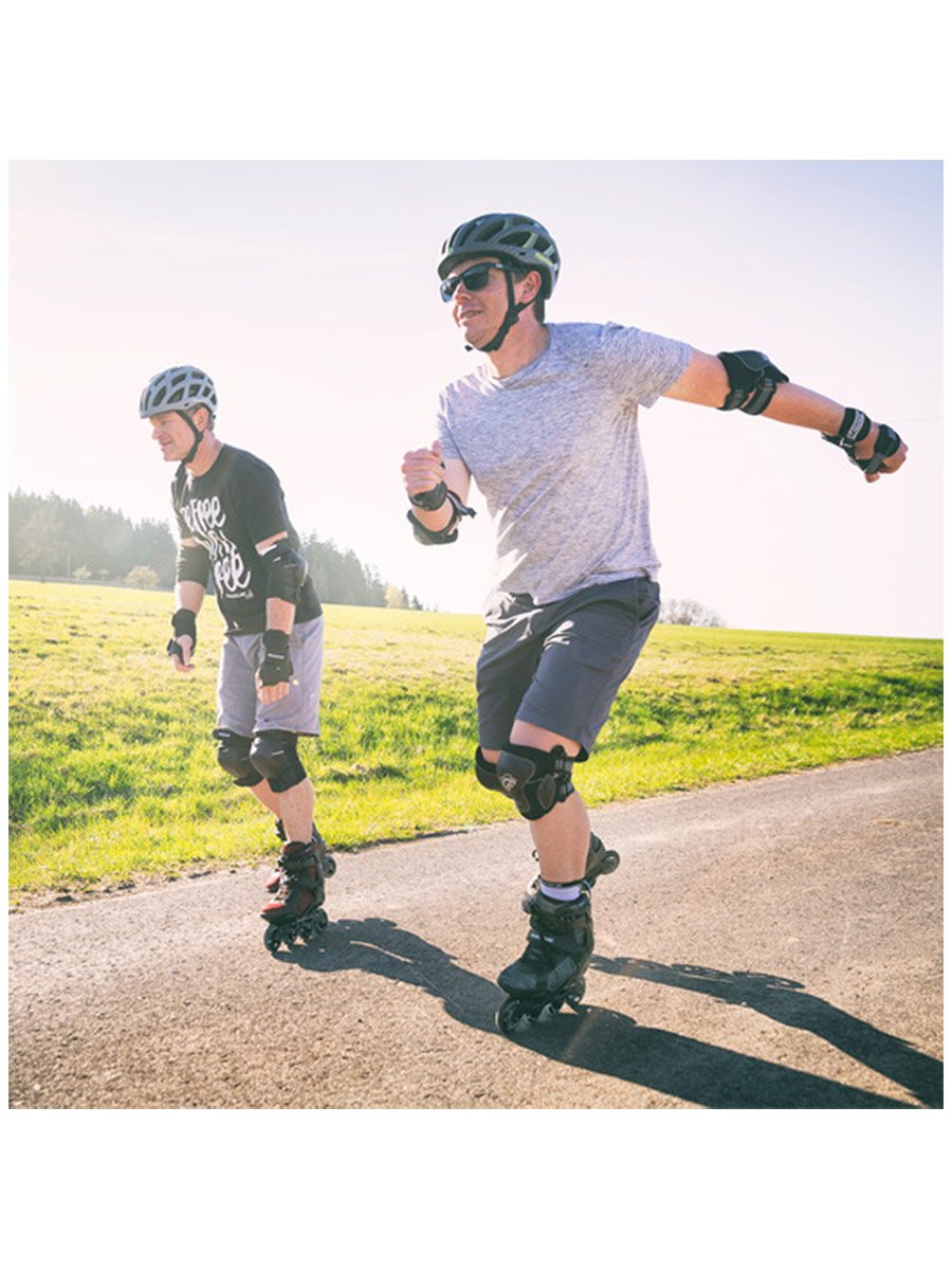 POWERSLIDE SMU RADON TRINITY BLACK WHITE INLINE SKATES - Skatescool Australia