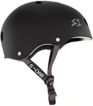 S1 Lifer Helmet - Black Matte/Grey Strap