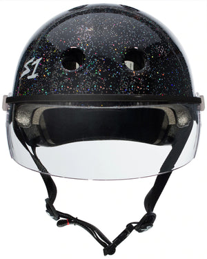S1 Lifer Visor Helmet - Black Glitter - Skatescool Australia