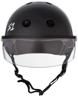 S1 Lifer Visor Helmet - Black Gloss - Skatescool Australia