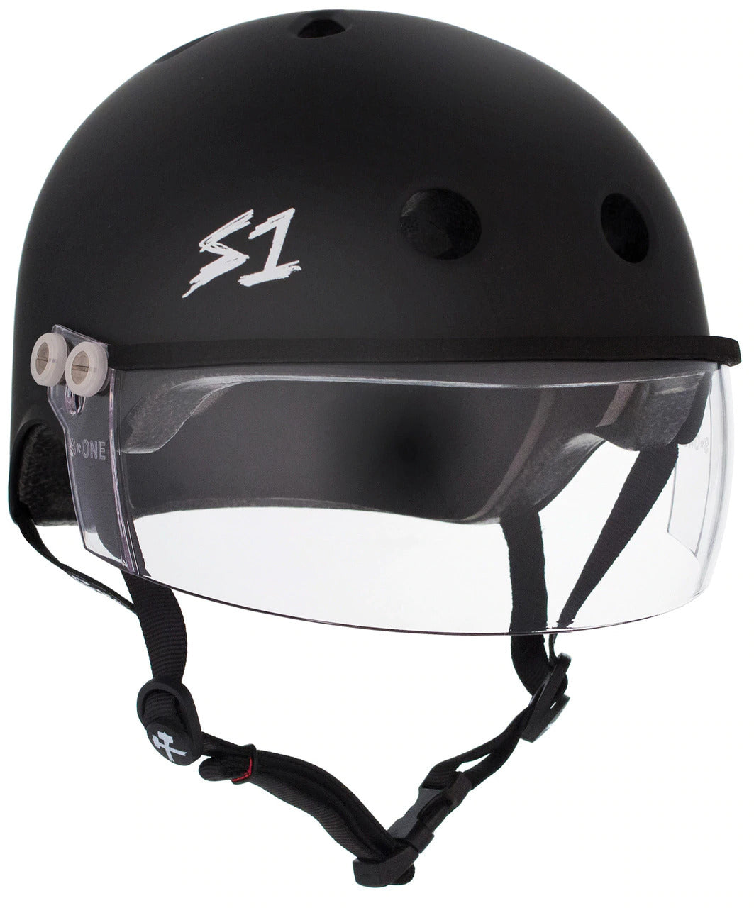 S1 Lifer Visor Helmet - Black Matte - Skatescool Australia
