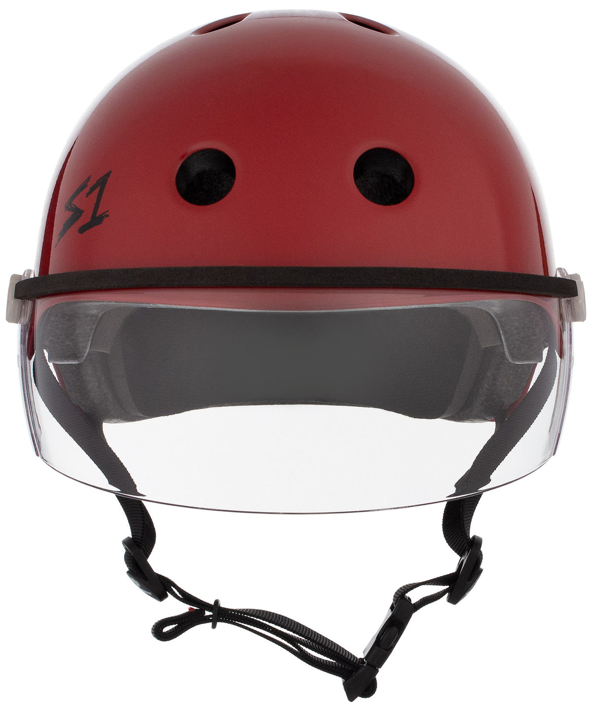 S1 Lifer Visor Helmet - Blood Red Gloss