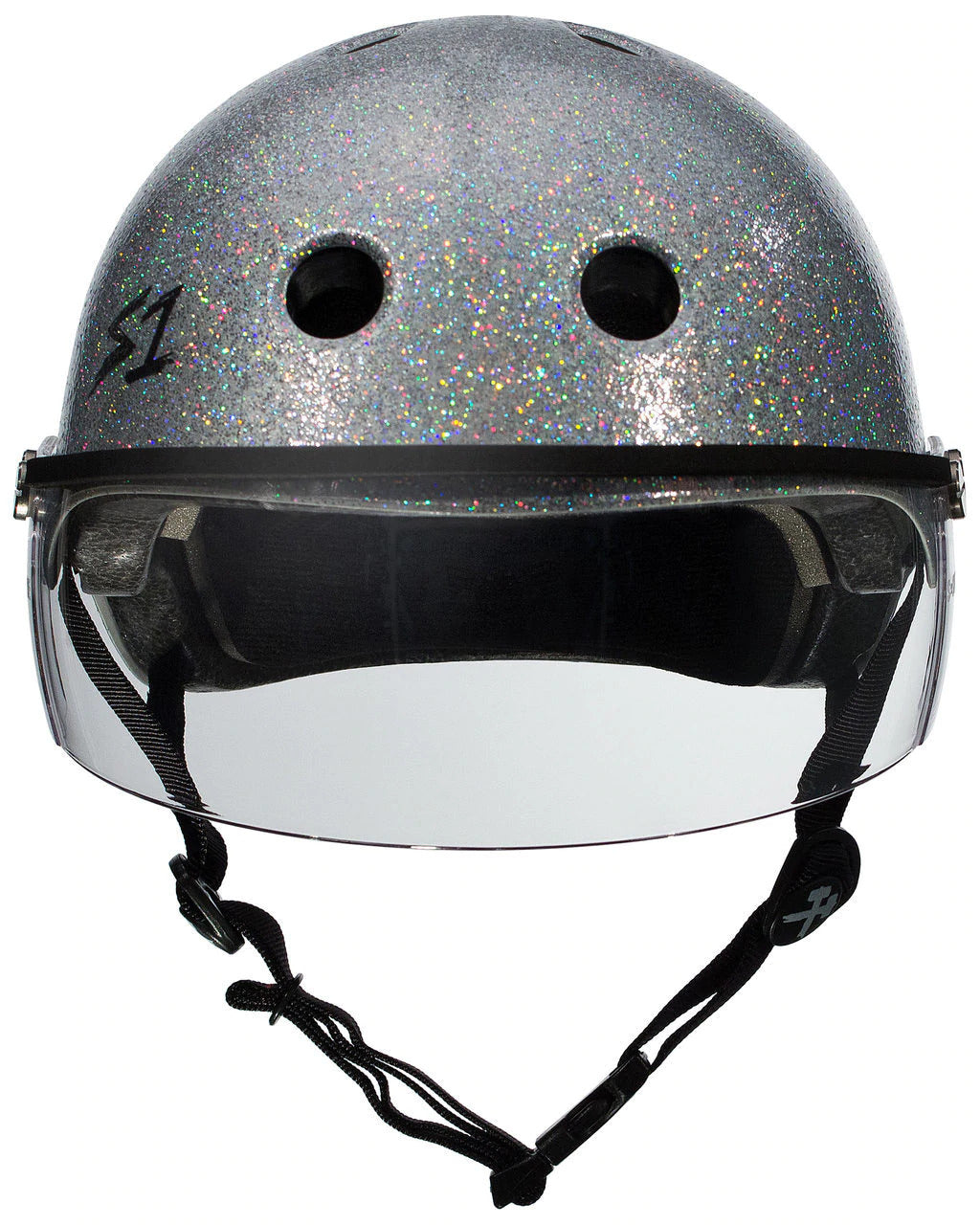 S1 Lifer Visor Helmet - Silver Glitter - Skatescool Australia