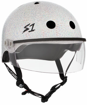 S1 Lifer Visor Helmet - White Glitter