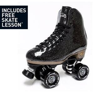 Suregrip Stardust Glitter Black Roller Skates - Skatescool Australia