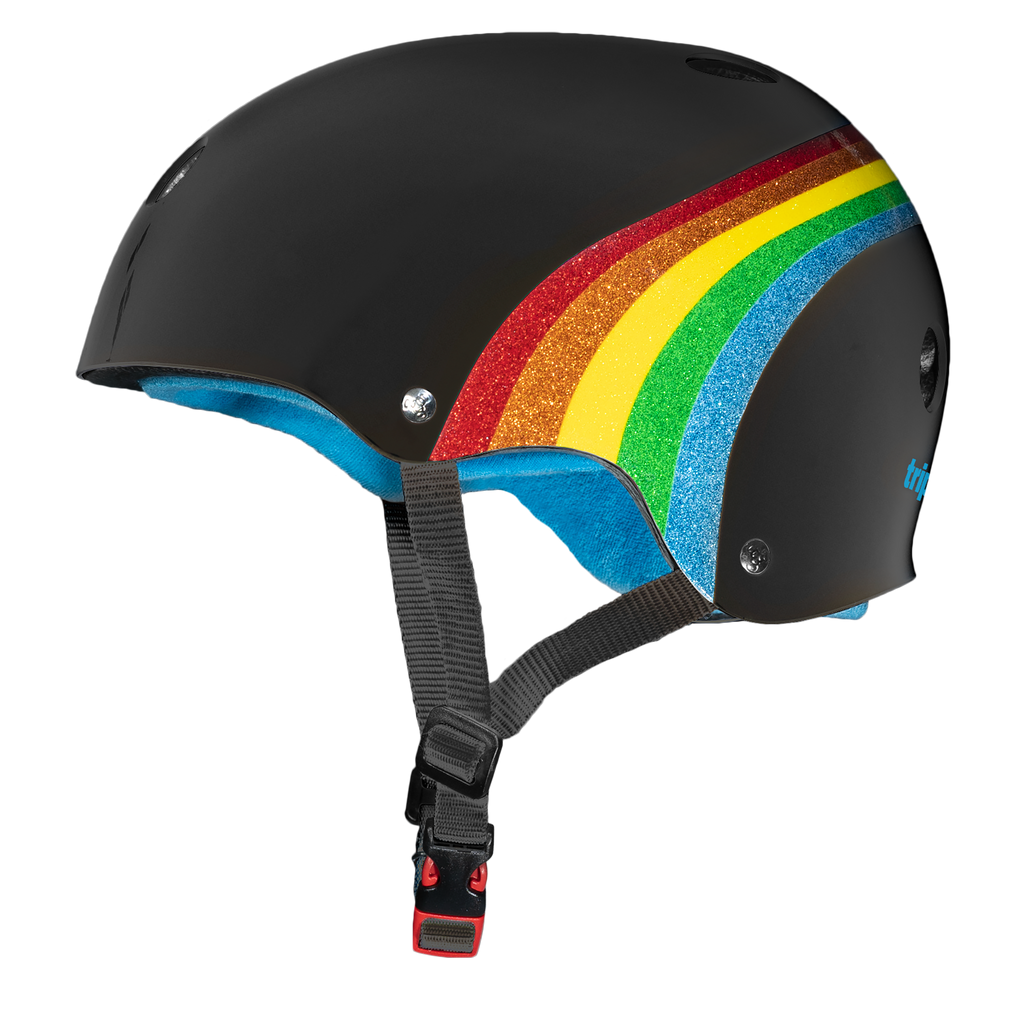 Triple 8 The Certified Helmet SS Rainbow Sparkle Black