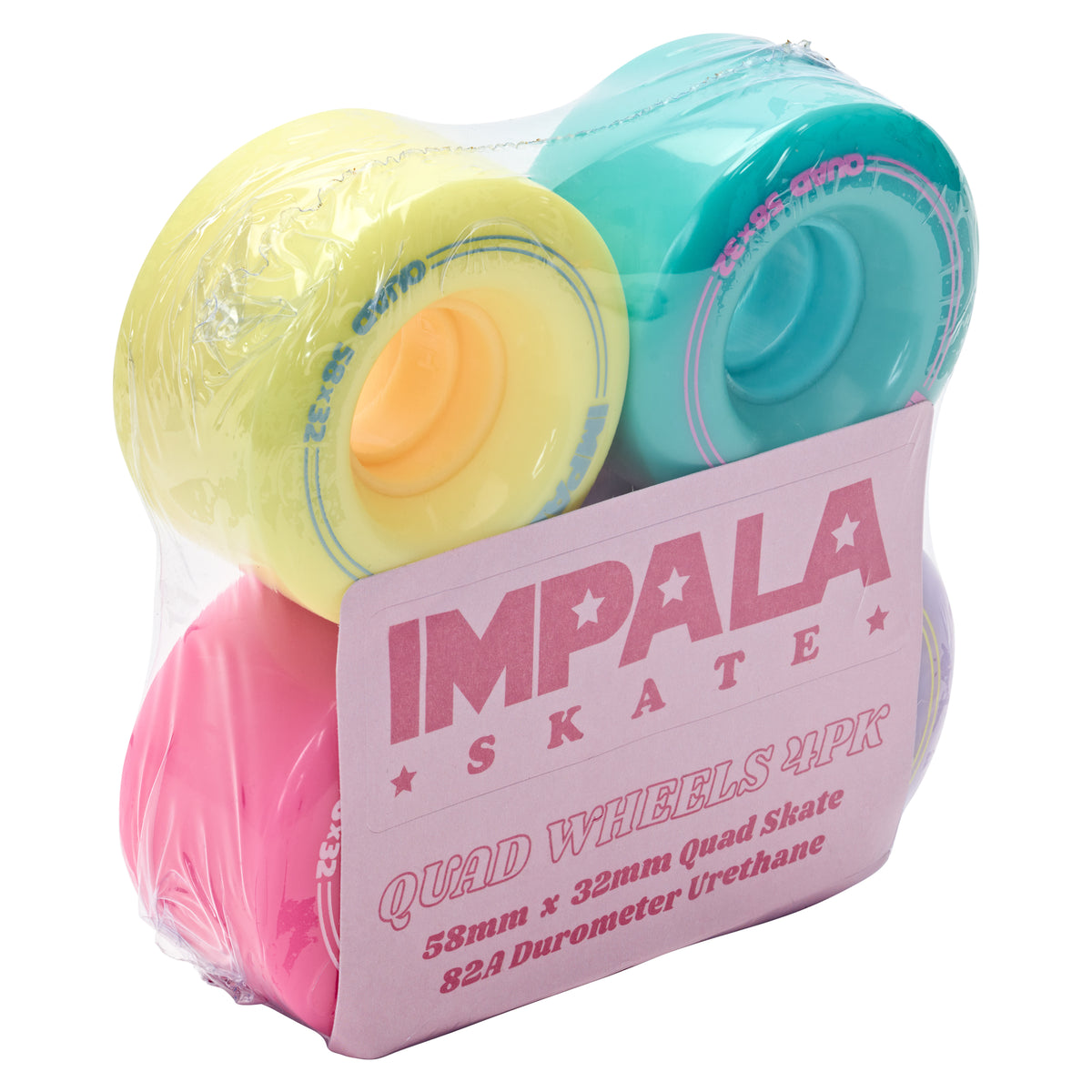 Impala Wheels Pastel Multi 58mm 82a 4pk